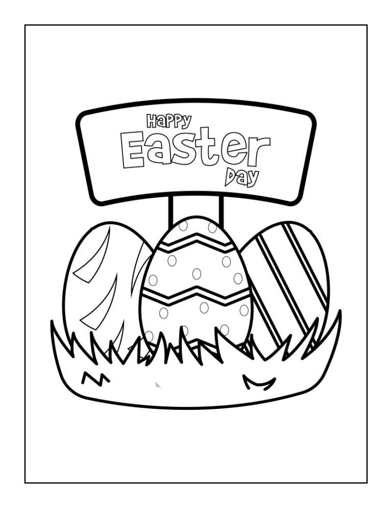 Happy Easter Coloring Book