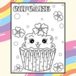 Cupcake - Kawaii Food Coloring Book for Kids