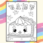 Tart - Kawaii Food Coloring Book for Kids