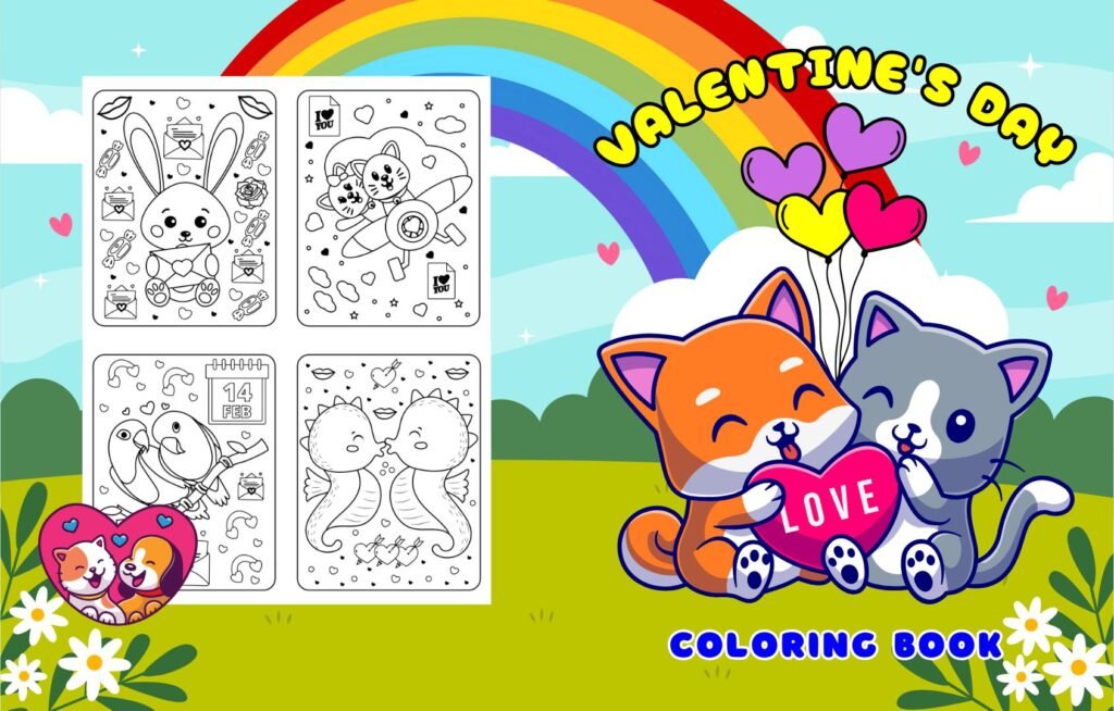 Valentine's Day Coloring Book: A Delightful Journey into a World of Love and Imagination