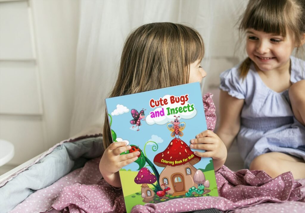 Cute Bugs and Insects Coloring Book for Kids