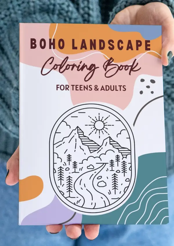 Boho Coloring Book for Teens and Adults