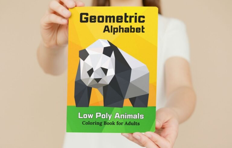 Geometric Alphabet Coloring Book